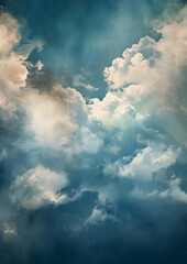 clouds in the sky ai generative 