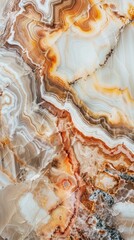 Close-up shot of a colorful and layered marble stone surface with intricate details - obrazy, fototapety, plakaty