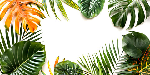 Tropical leaves shadow with wall for luxury beauty fashion product display background