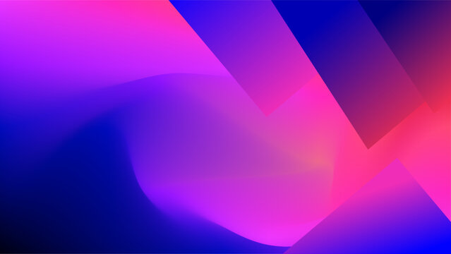 Triangles over dynamic color mesh gradient of twilight colors background