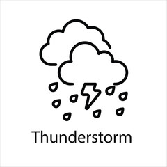 Thunderstorm  icon