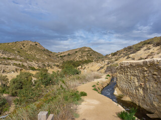 Path next to the irrigation ditch.