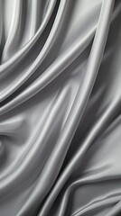 Gray vintage cloth texture and seamless background with copy space silk satin blank backdrop design 