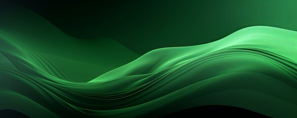 Green fuzz abstract background, in the style of abstraction creation, stimwave, precisionist lines with copy space wave wavy curve fluid design  - 778871825