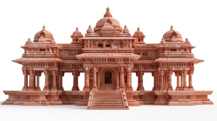 Fototapeta premium shri Ram Mandir Temple in Ayodhya,birth place Lord Rama, 22nd January ,f Pran Pratishtha of shri Ram.