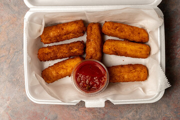 fried mozzarella sticks