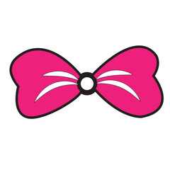 bow isolated on white and bunny bow for easter. transparent bunny bow. easter png