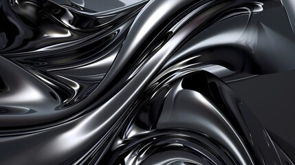 Ebony black and silver gray collide, forming a sleek and modern abstract background with a touch of metallic sophistication.