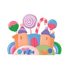 Candy land icon clipart avatar logotype isolated vector illustration