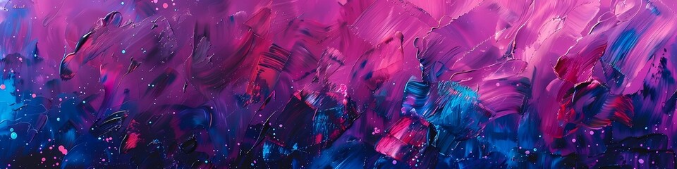 Electric fuchsia and deep cerulean burst forth, painting an abstract dreamscape of vibrant intensity.