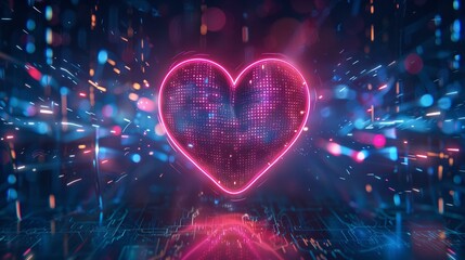 heart on the background