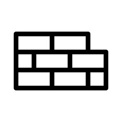 brick wall icon or logo isolated sign symbol vector illustration - high quality black style vector icons
