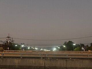 evening in the city for background 