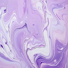 Fototapeta na wymiar Lavender fluid art marbling paint textured background with copy space blank texture design 