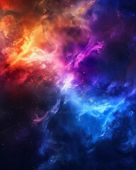 Colorful space galaxy cloud nebula. Starry night cosmos. Universe science astronomy. Supernova background wallpaper - obrazy, fototapety, plakaty