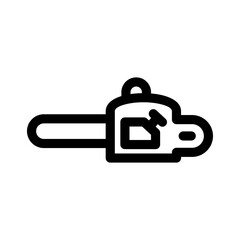 chainsaw icon or logo isolated sign symbol vector illustration - high quality black style vector icons
