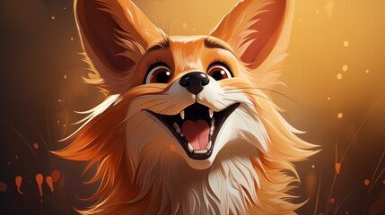 A cartoon logo featuring a playful fox with a mischievous grin.