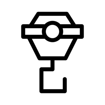 recommend clip art: crane hook icon or logo isolated sign symbol vector illustration - high quality black style vector icons