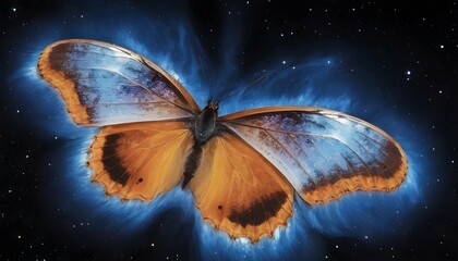 A-Butterfly-With-Wings-Resembling-A-Celestial-Nebu-