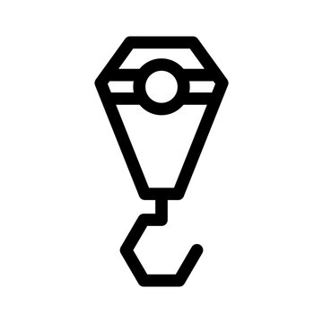 recommend clip art: crane hook icon or logo isolated sign symbol vector illustration - high quality black style vector icons