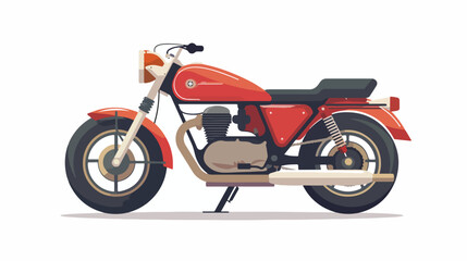 Motorbike flat icon illustration of vector graphic