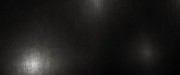 plain black bright shiny glossy polished brushed metal background texture metallic of sheet steel plate surface panoramic wide angle from Generative AI - obrazy, fototapety, plakaty