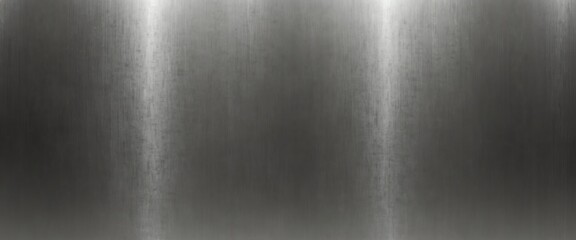 plain white bright shiny glossy polished brushed metal background texture metallic of sheet steel plate surface panoramic wide angle from Generative AI - obrazy, fototapety, plakaty