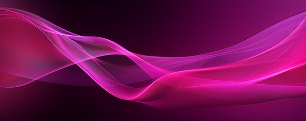 Magenta fuzz abstract background, in the style of abstraction creation, stimwave, precisionist lines with copy space wave wavy curve fluid design 