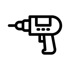 drill icon or logo isolated sign symbol vector illustration - high quality black style vector icons