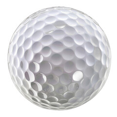 Golf ball isolated on transparent background. Essential equipment for golf enthusiasts and sports designs