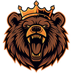 Obraz premium bear logo, bear icon, bear head logo