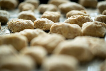 gnocchi Italian pasta close up food macro 