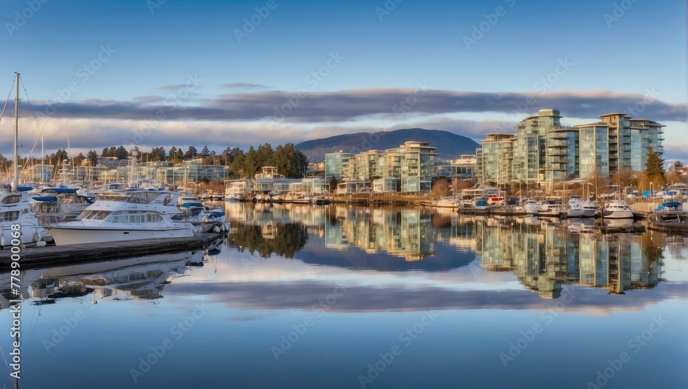 Canvas Prints boats in marina