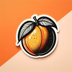 nectarine sticker, sticker dual backdrop