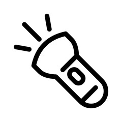 flashlight icon or logo isolated sign symbol vector illustration - high quality black style vector icons