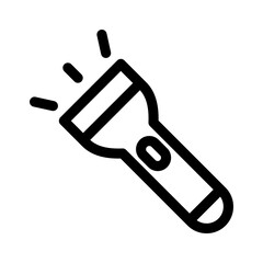 flashlight icon or logo isolated sign symbol vector illustration - high quality black style vector icons