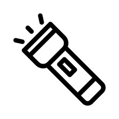 flashlight icon or logo isolated sign symbol vector illustration - high quality black style vector icons