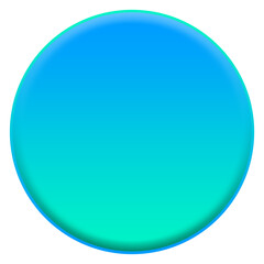 blue glossy button