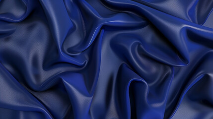 A seamless illustration of smooth, royal blue leather, where the rich color and subtle sheen combine to create a backdrop of depth and luxury. 32k, full ultra HD, high resolution
