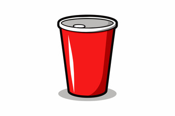 red-blank-soft-drink-cup-vector-illustration