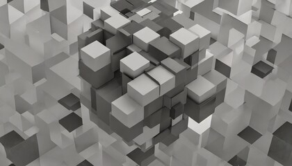 gray cubes