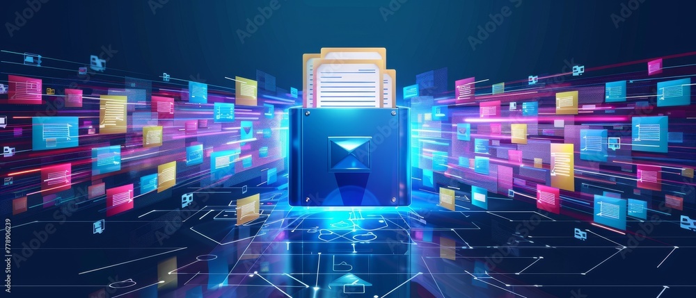 Poster enterprise content management (ecm), digital asset management (dam), document imaging, workflow, rec