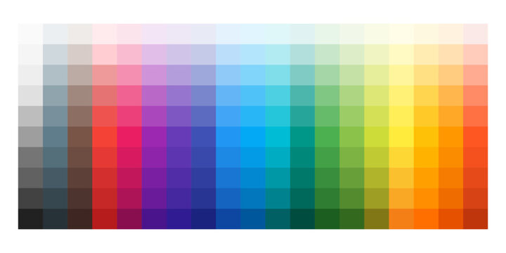  vector set of colorful palette swatches