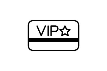 abstract of a picture sign, symbol, icon vip card concept design