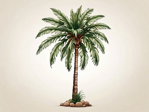 clip art palm treewith white background