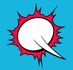 Comic speech bubbles on a various styles of underground comix texture, stock image comic book