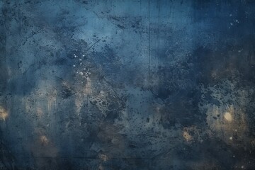 Navy Blue dust and scratches design. Aged photo editor layer grunge abstract background - obrazy, fototapety, plakaty