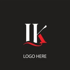 LK initial letter logo