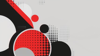 Obraz premium vector illustration creative modern frames. stylish graphics with elements of typography red abstract shape. element for design business cards, invitations, gift cards, flyers and brochures
