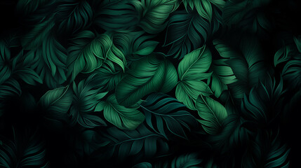 Nature green tropical leaves - 778913618